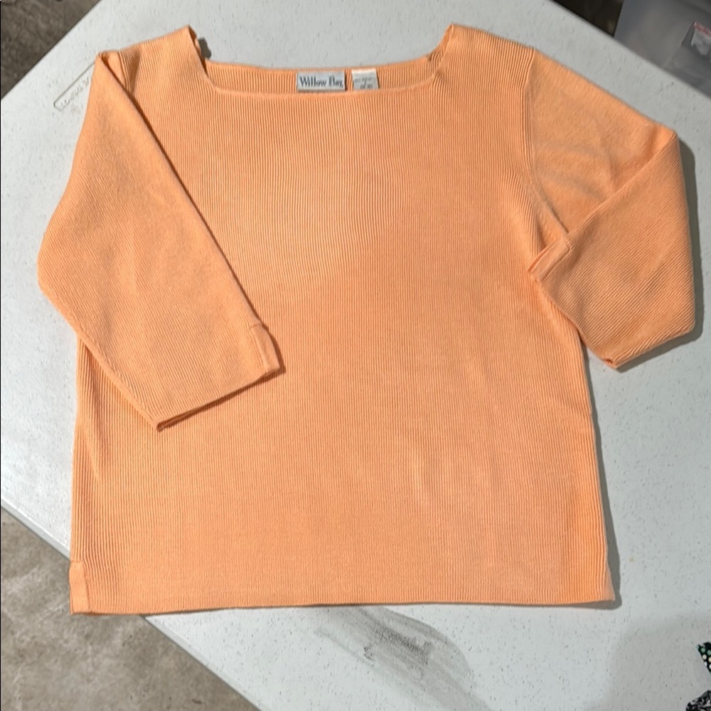 Willow Bay Orange Knit Top